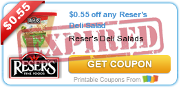 Two New Coupons for Reser’s Deli Salad!