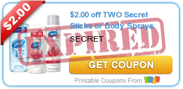 New Secret Deodorant Coupon: $1.54 at Target + Deals at CVS, Rite Aid,