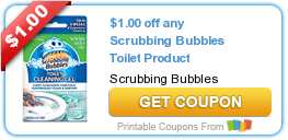 New Coupon for $1/1 Scrubbing Bubbles Bathroom Cleaner!