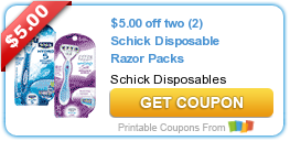 New High Value Schick and Sonicare Coupons!