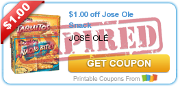 Printable Coupons for Jose Ole, Burt’s Bees, Rave Hairsrpray, and More!