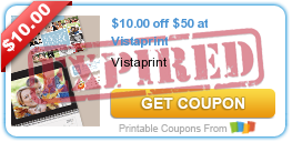 Vistaprint Coupons: $10 Premium Business Cards and $10/$50