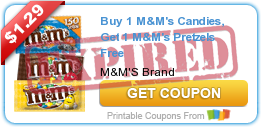 New Coupons for PineSol, Raid, Dove Men+Care, and BOGO M&M’s!