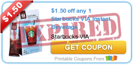 *NEW* Coupons for Starbucks Instant Beverages, Ground Coffee, and K-Cups!