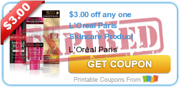 High Value L’Oreal Paris Skincare Coupon | As Low As $.67 at Meijer!