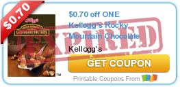Four New Kellogg’s Cereal Coupons!