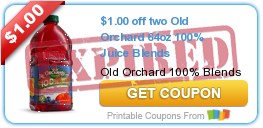NEW $1/2 Old Orchard Juice Coupon!