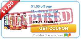 New Coupons for Dial Soap and Florida’s Natural Smoothies