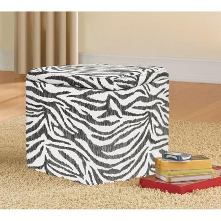 Mainstays Storage Ottoman Only $16.88 | Zebra, Realtree, and Other Colors