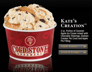Free Cold Stone on September 30