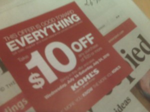 $10 off $20 Kohls Coupon for Select States