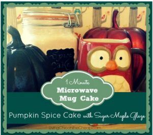 Microwave Mug Pumpkin Spice Cake With Sugar Maple Glaze Recipe