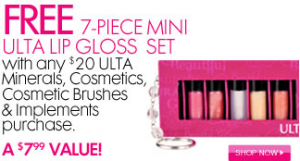 Ulta Deal Revised: Free Mini Lipglosses