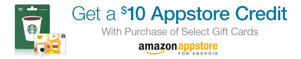 Get a FREE $10 App Store Credit when you buy a Gift Card!