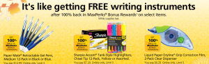 Office Max: Free Pens, Highlighters and Correction Film