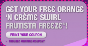 Free Orange ‘n Creme Swirl Fruitista Freeze from Taco Bell