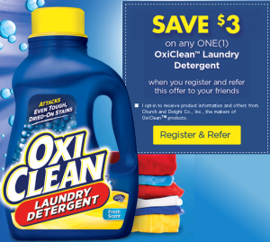 High Value $3/1 OxiClean Detergent Coupon!