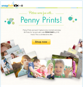 Snapfish penny Prints! (Plus a FREE Mug For New Customers)