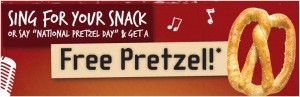 Free Pretzelmaker Pretzel today!