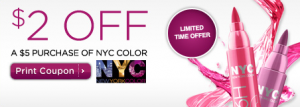 Rite Aid Coupon | $2 off $5 NYC Cosmetics Purchase