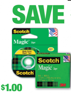 $1/1 Scotch Magic Tape Coupon + More