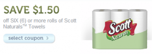 Walgreens: Six Rolls of Scott Paper Towels for $2.50