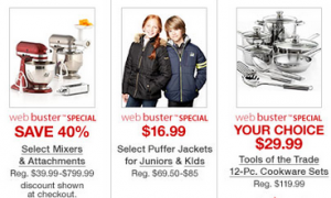 Huge Discounts at Macy’s With Online Web Busters!