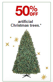 Target: 50% Off Artificial Christmas Trees! Target: 50% Off Artificial Christmas Trees!