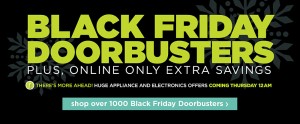 Sears Black Friday Doorbusters Are LIVE!