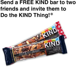 Send Free Kind Bars to a Friend – Expired