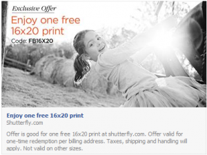Shutterfly: FREE 16×20 Print (Today Only)