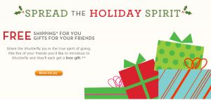 Shutterfly:  Free Shipping for You and Gift for Your Friends