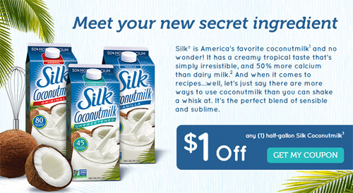 Save $1 on Silk Coconutmilk!