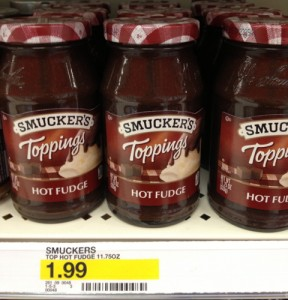 Smuckers Hot Fudge or Caramel Topping Just $1 at Target