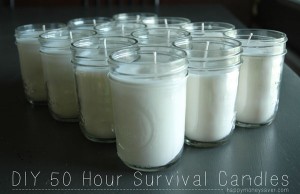 How to Make Homemade 50 Hour Soy Survival Candles