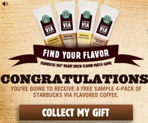 Free Sample Starbucks VIA Natural Infusions