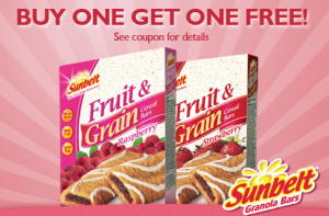 Buy One Get One Free Sunbelt Snacks Coupon