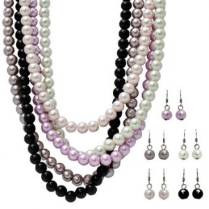 Faux Pearl Necklace and Earring Bundle Free at Tanga (Just Pay S&H)