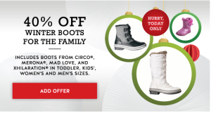 40% Off Winter Boots for the Whole Family w/New Target Cartwheel Offer!