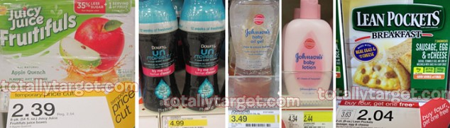 Updated Target Deals: Juicy Juice, Downy Unstoppables, Johnson Baby Products and More