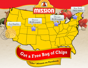 Possible Free Mission Tortillas Chips Coupon on Facebook