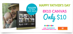 8×10 Photo Canvas Just $10 From York Photo! (New Customers)