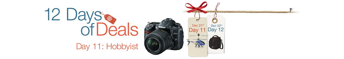 Amazon 12 Days of Deals – Day 11 is Hobbyist! Lots of great deals!