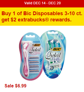 CVS: BIC Soleil Glow Razors Only $1.99!