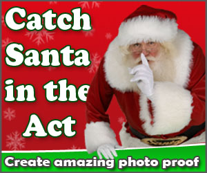Capture a picture of Santa in your house! A Favorite Christmas Tradition!