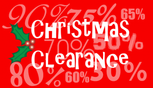 Make the Most of Christmas Clearance Sales!