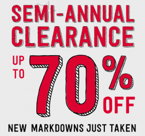 Crazy 8 Semi-Annual Clearance | Up to 70% Off + Free Shipping!