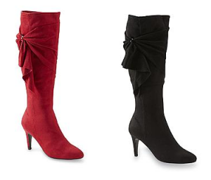Jaclyn Smith Women’s Knee-High Faux Suede Boots Only $14.99!