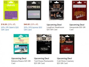 *HURRY* Current and Upcoming Amazon Gift Card Lightning Deals!