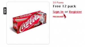 My Coke Rewards 12 Pack 30 Points